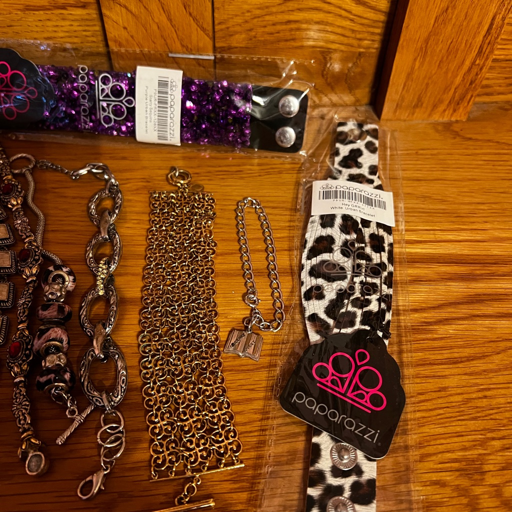 Assorted Fashion Jewelry Bracelets- Some New- Excellent Condition-38 Pcs Total